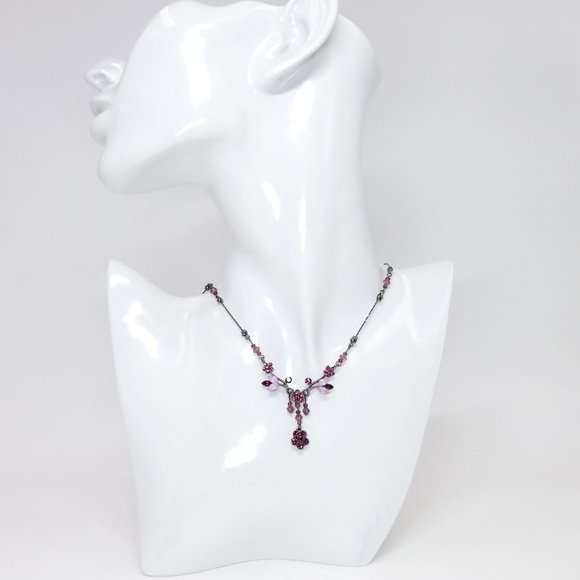 Vintage Crystal Beaded Necklace. - Picture 2 of 5